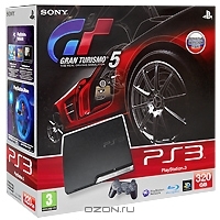 Игровая приставка Sony PlayStation 3 (320 Gb) + игра "Gran Turismo 5"